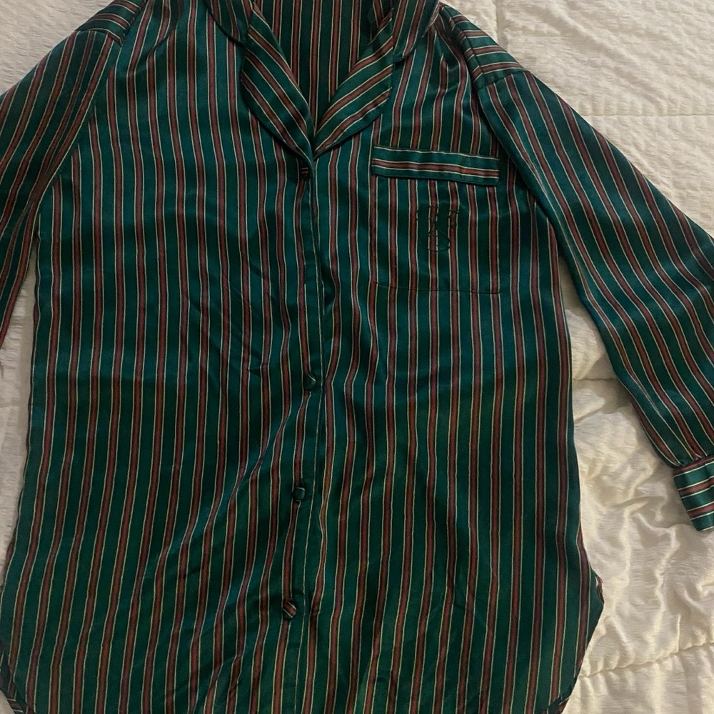 Striped Button-Up Shirt